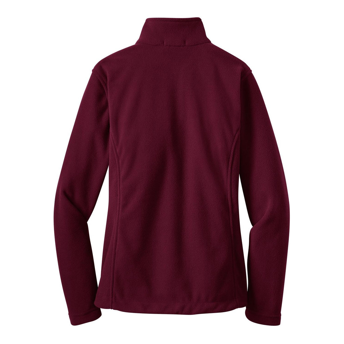 Women's Value Fleece Jacket - Maroon (back)