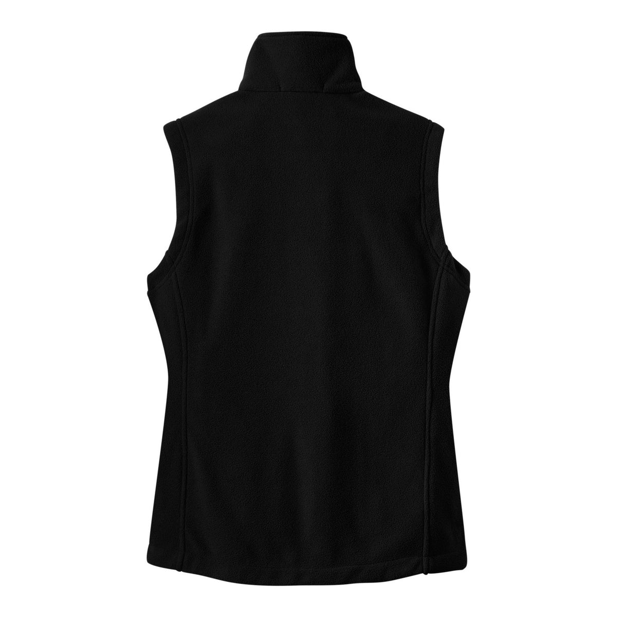 Women's Value Fleece Vest - Black (back)