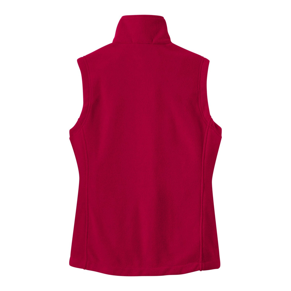 Women's Value Fleece Vest - True Red (back)
