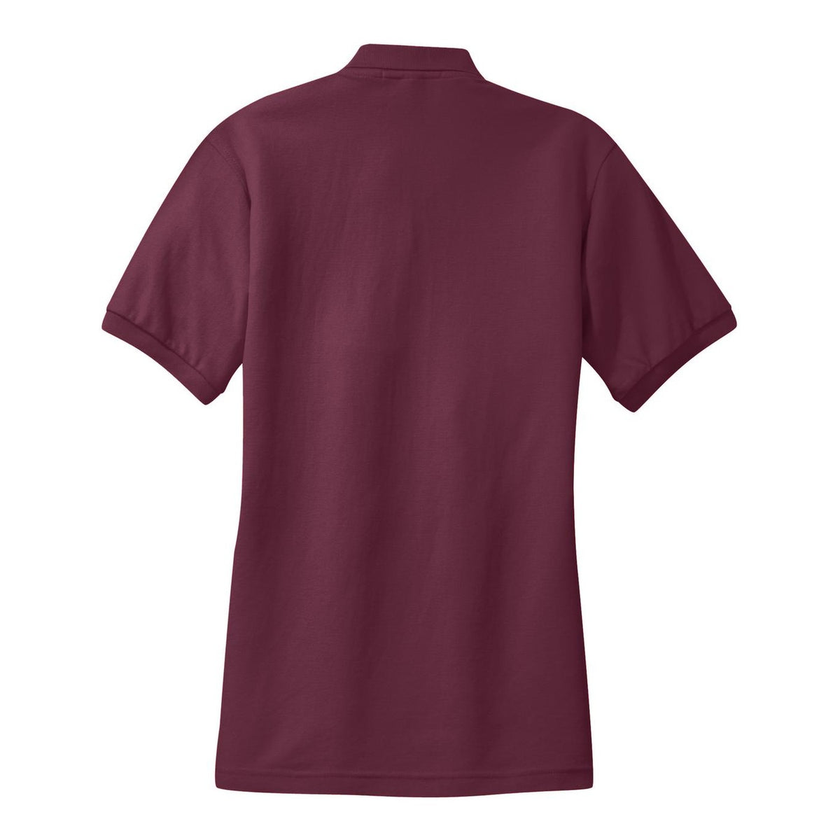 Women's Silk Touch Polo - Burgundy (back)