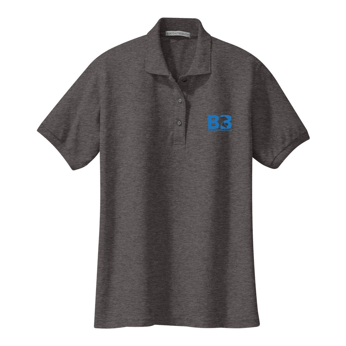 Women's Silk Touch Polo - Charcoal Heather Grey