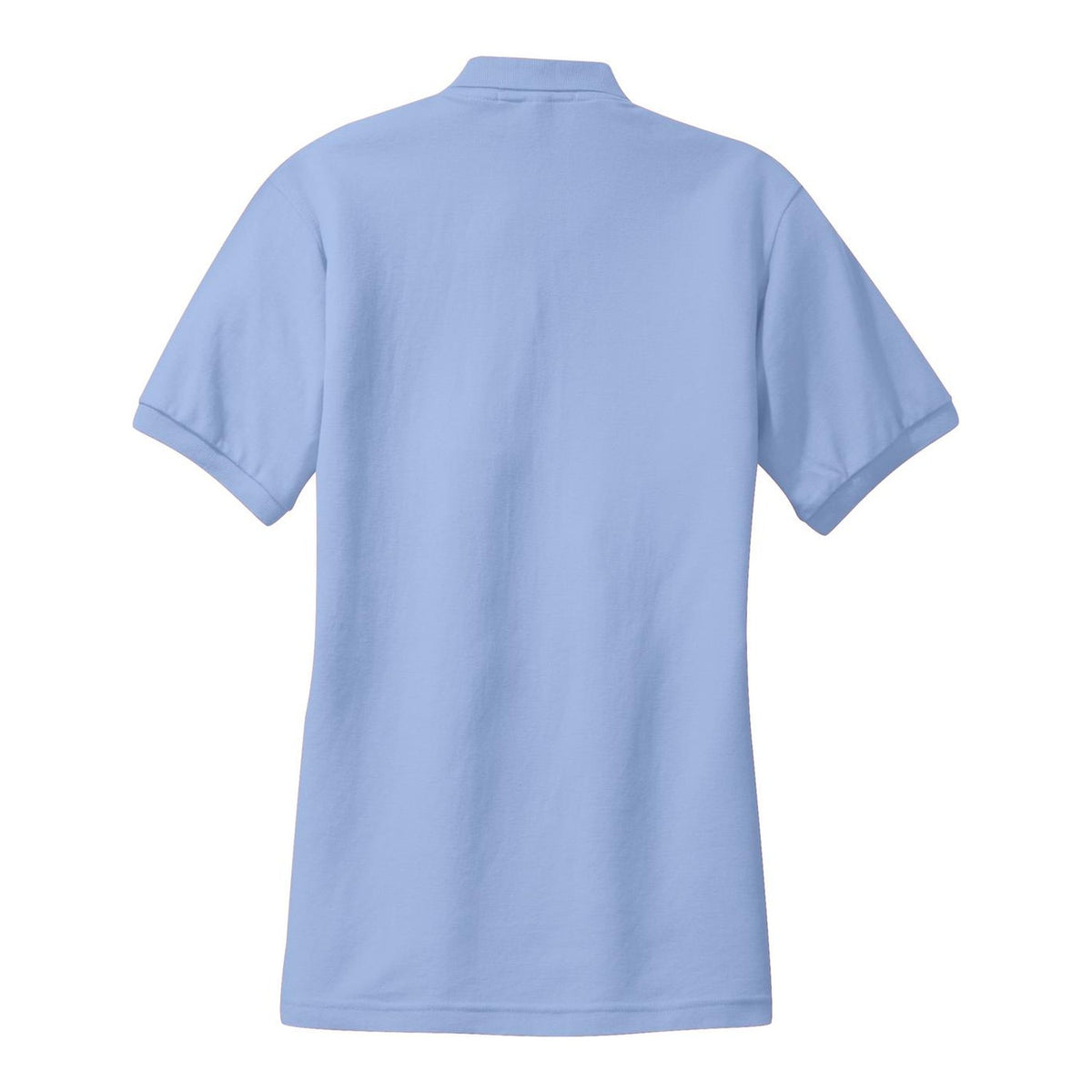 Women's Silk Touch Polo - Light Blue (back)