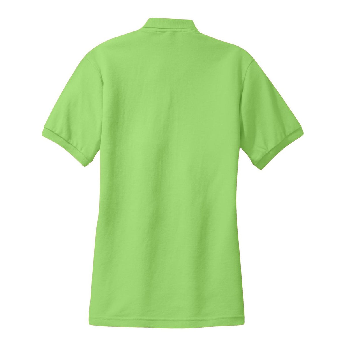 Women's Silk Touch Polo - Lime (back)