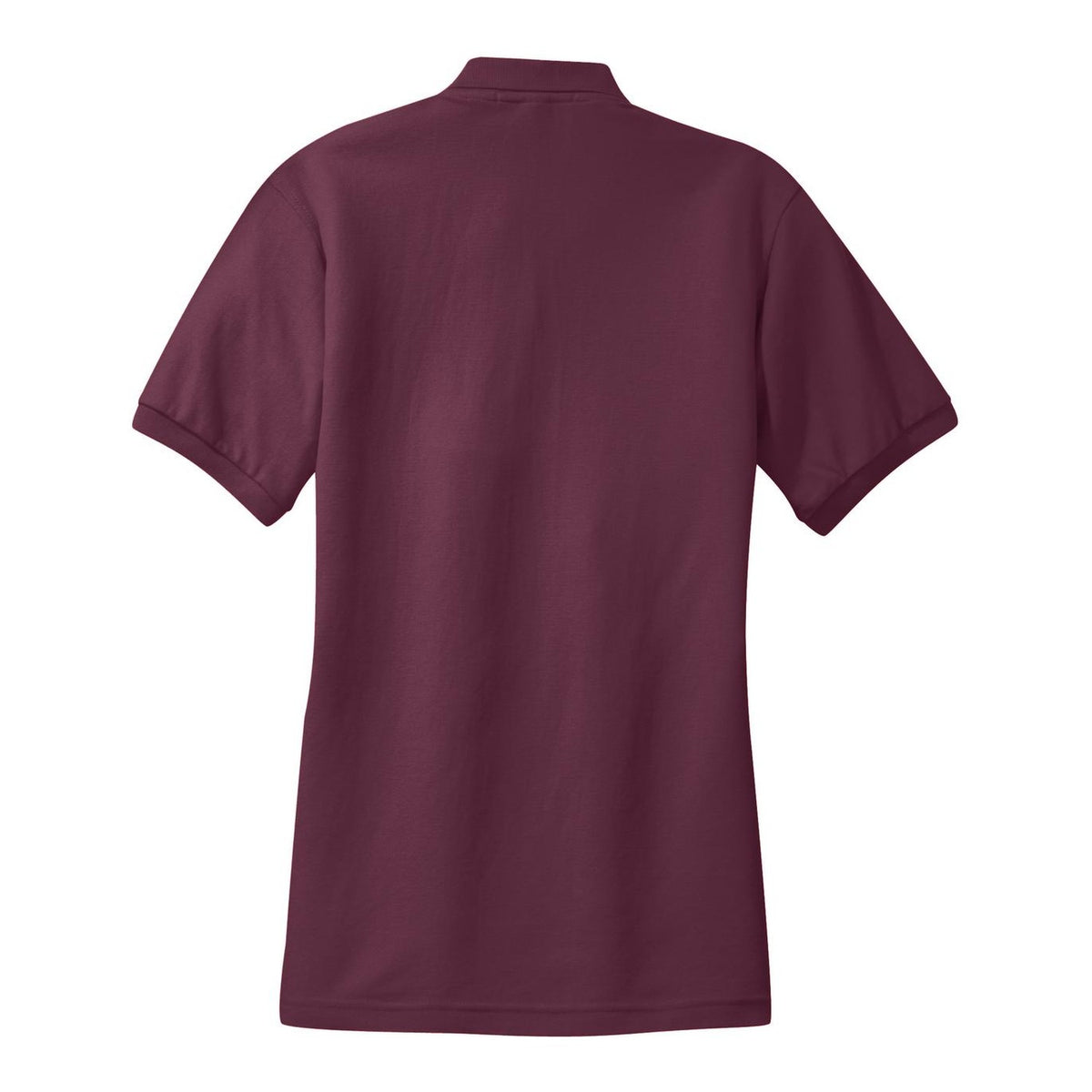 Women's Silk Touch Polo - Maroon (back)