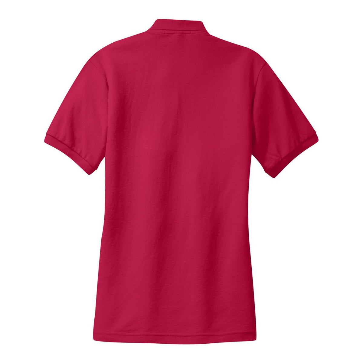 Women's Silk Touch Polo - Red (back)