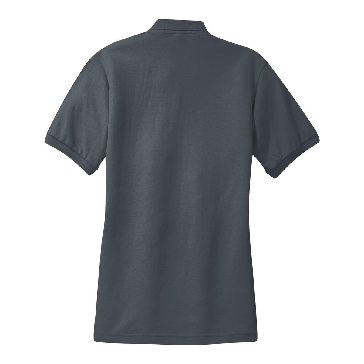 Women's Silk Touch Polo - Steel Grey (back)