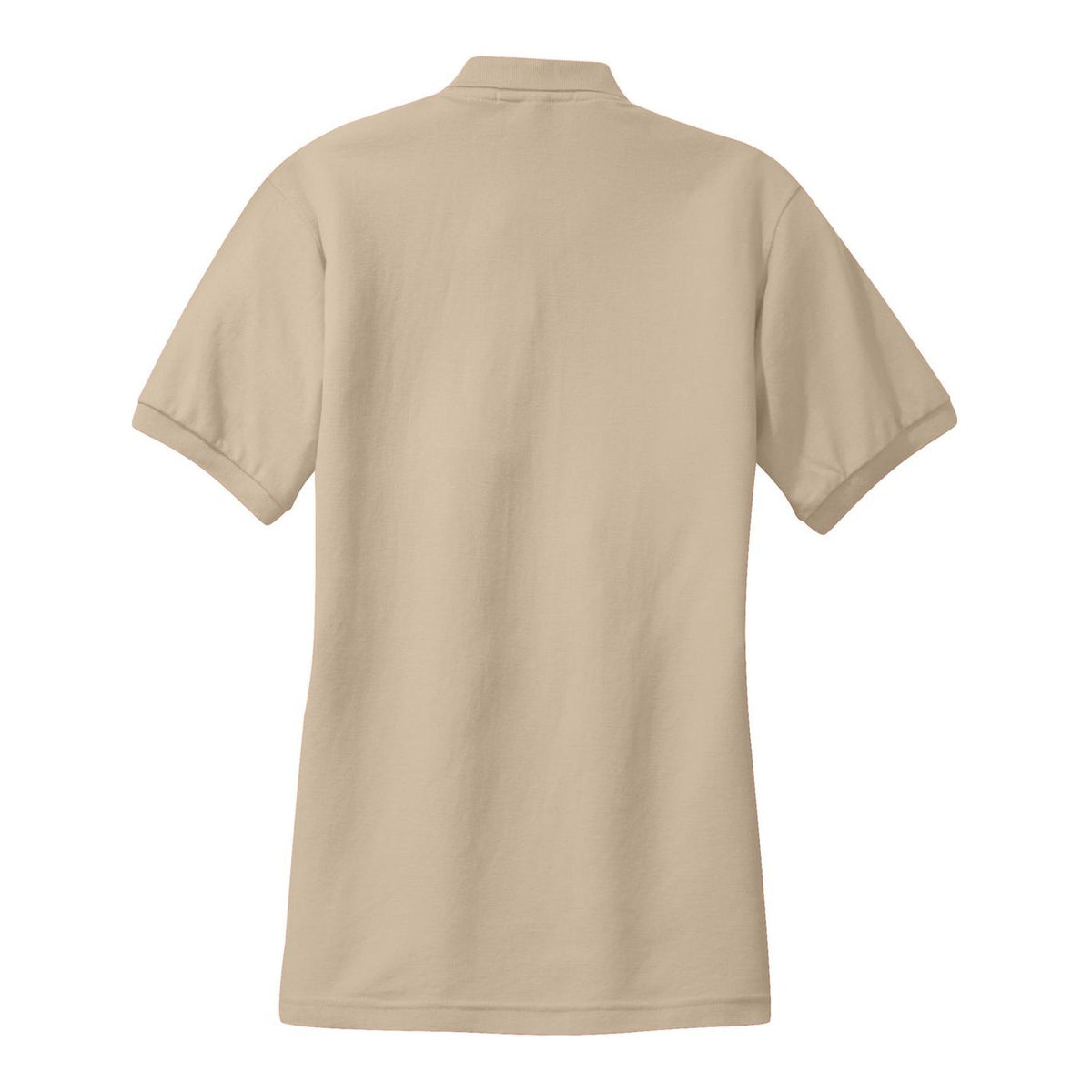 Women's Silk Touch Polo - Stone (back)