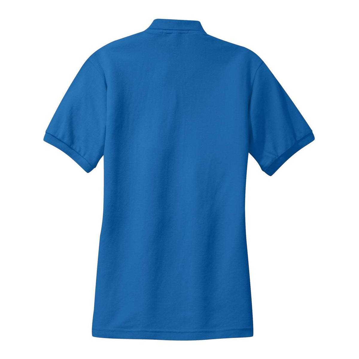 Women's Silk Touch Polo - Strong Blue (back)