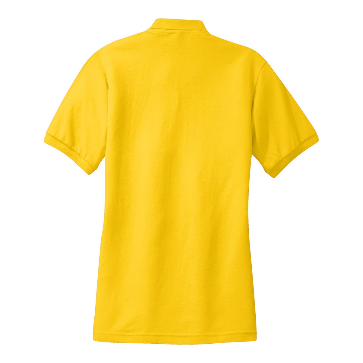 Women's Silk Touch Polo - Sunflower Yellow (back)