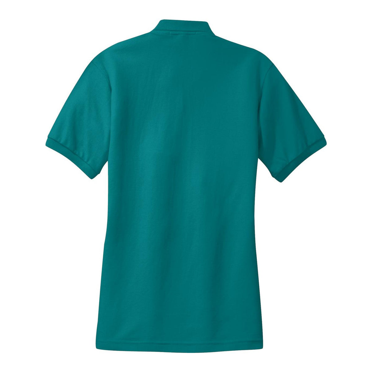 Women's Silk Touch Polo - Teal Green (back)