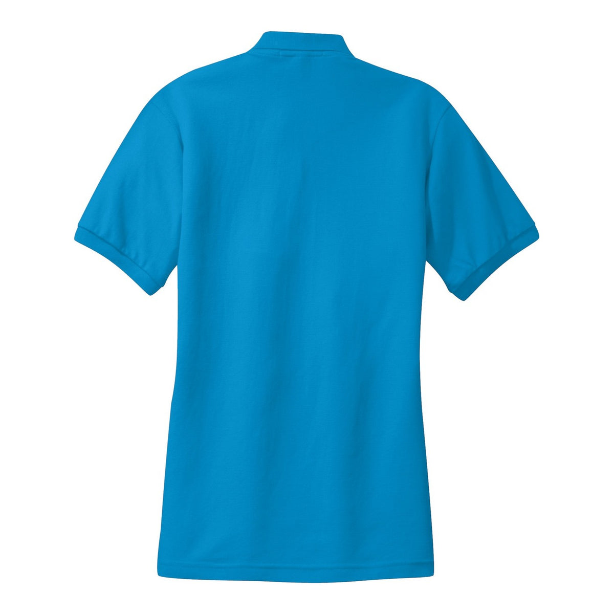 Women's Silk Touch Polo - Turquoise (back)