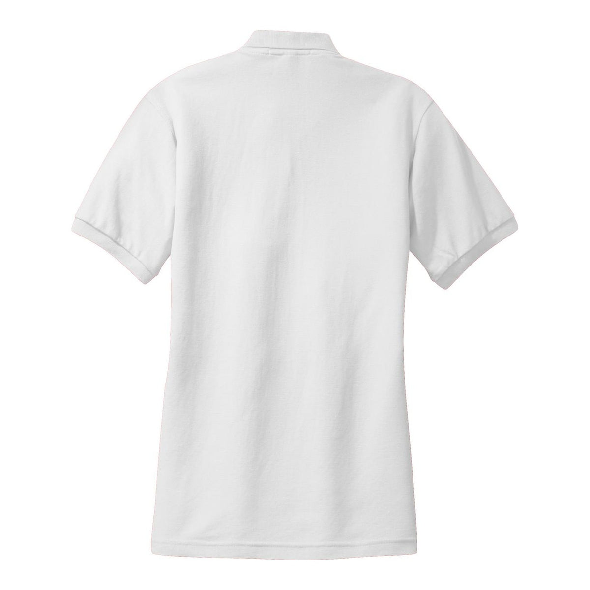 Women's Silk Touch Polo - White (back)