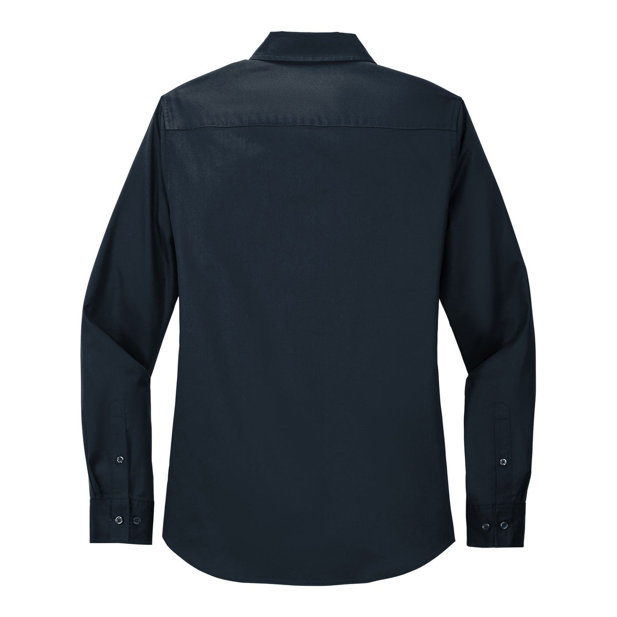 Women's Easy Care Shirt - Classic Navy/ Light Stone (back)