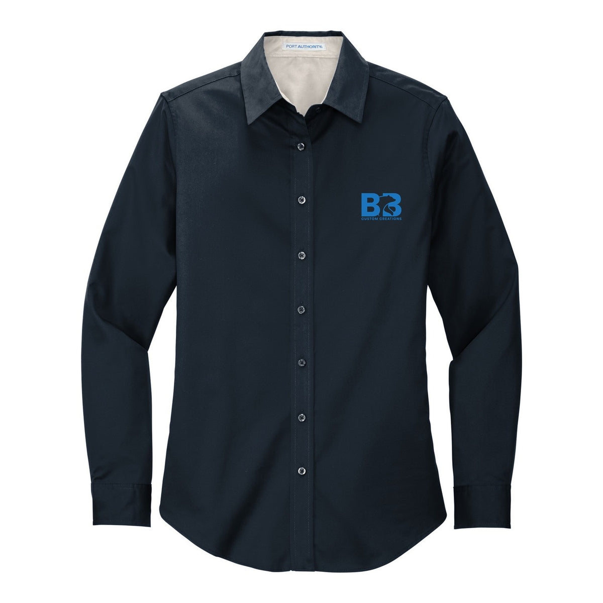 Women's Easy Care Shirt - Classic Navy/ Light Stone