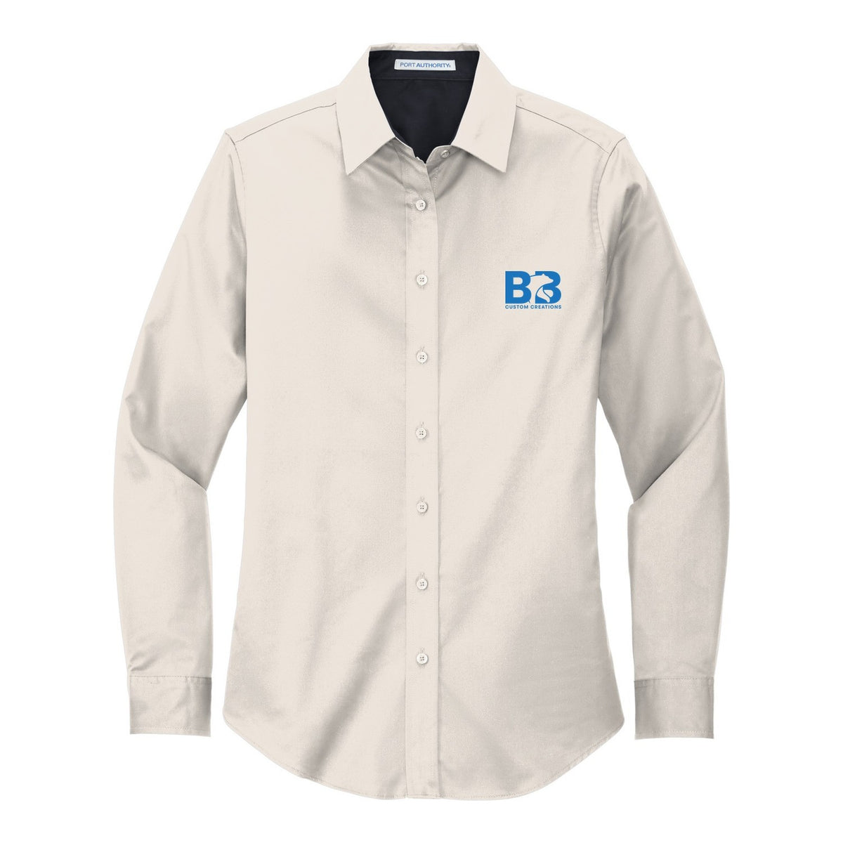 Women's Easy Care Shirt - Light Stone/ Classic Navy