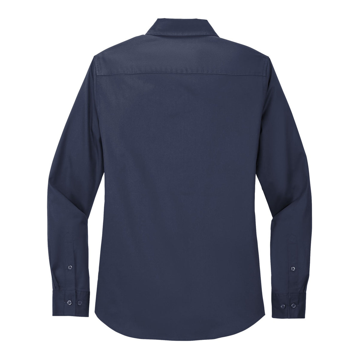 Women's Easy Care Shirt - Navy/ Light Stone (back)