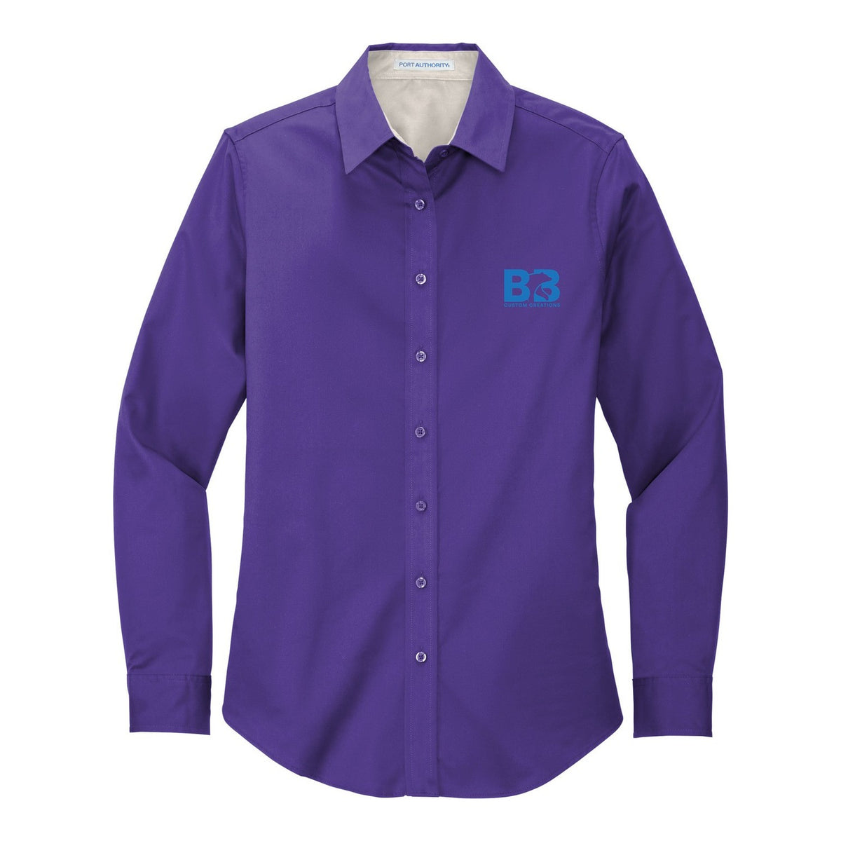 Women's Easy Care Shirt - Purple/ Light Stone