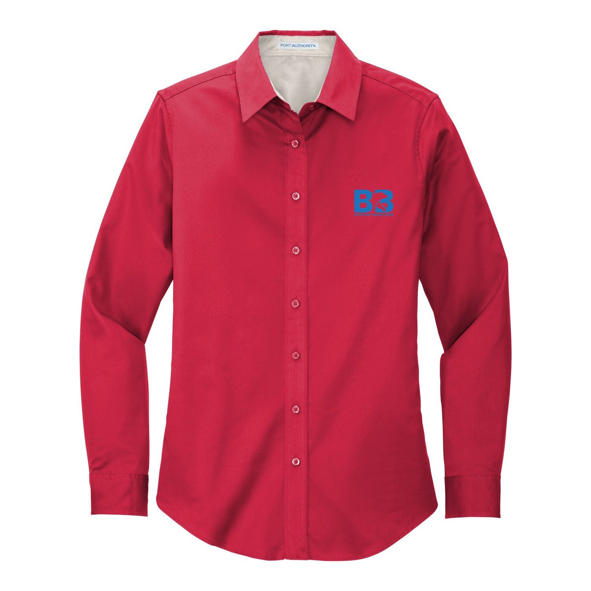 Women's Easy Care Shirt - Red/ Light Stone