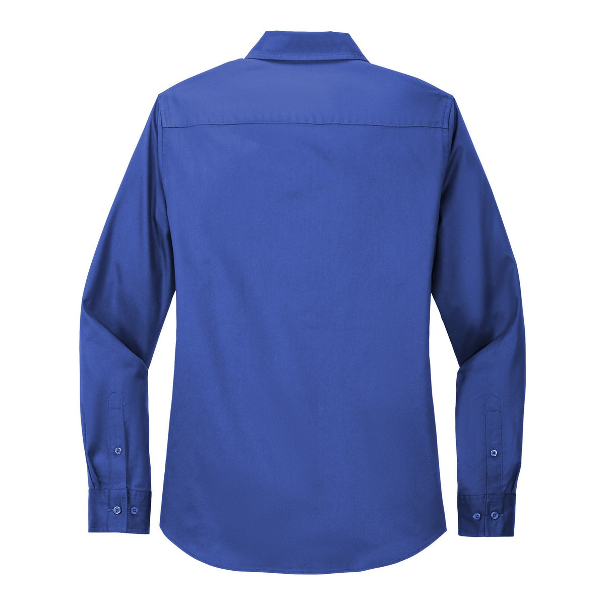 Women's Easy Care Shirt - Royal/ Classic Navy (back)