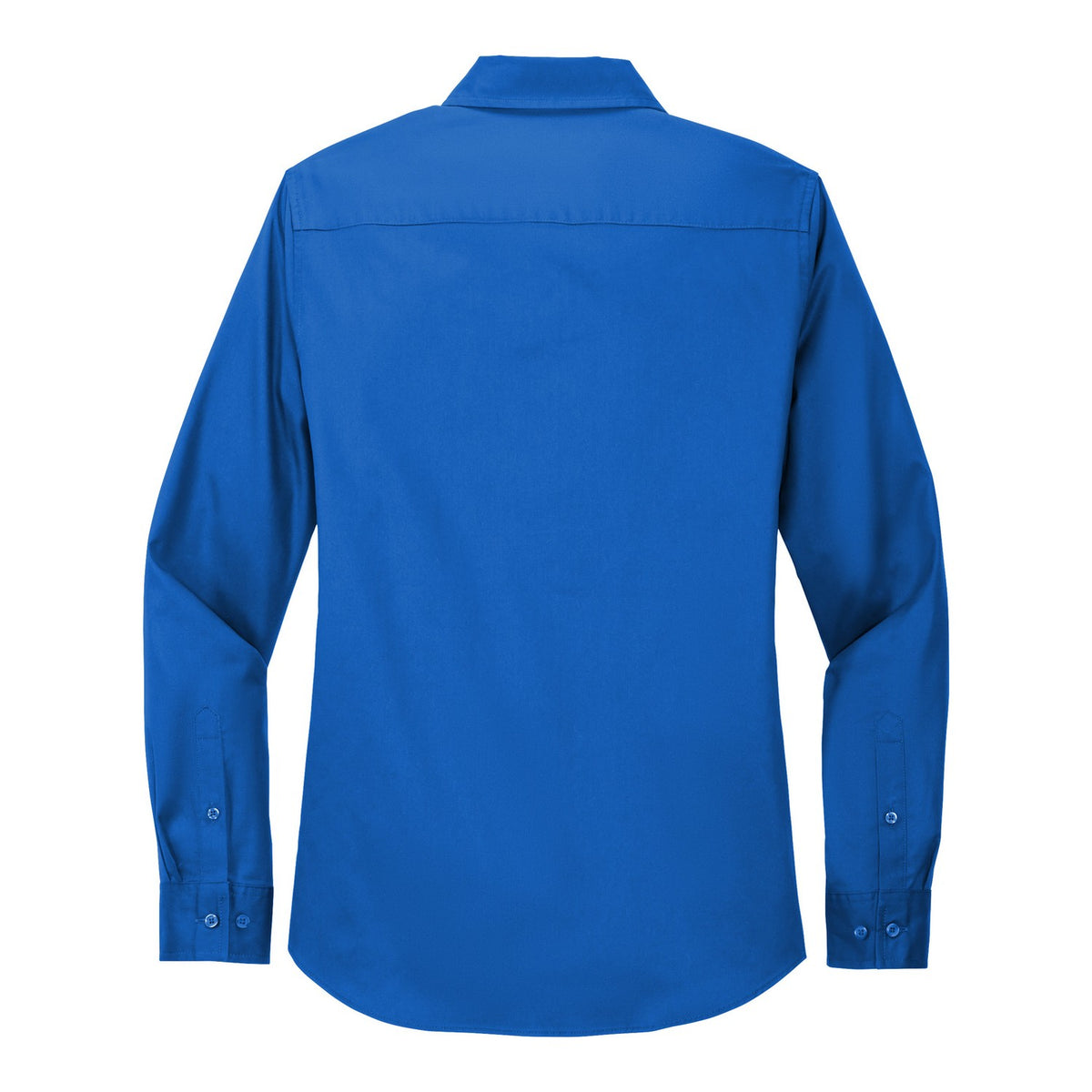 Women's Easy Care Shirt - Strong Blue (back)