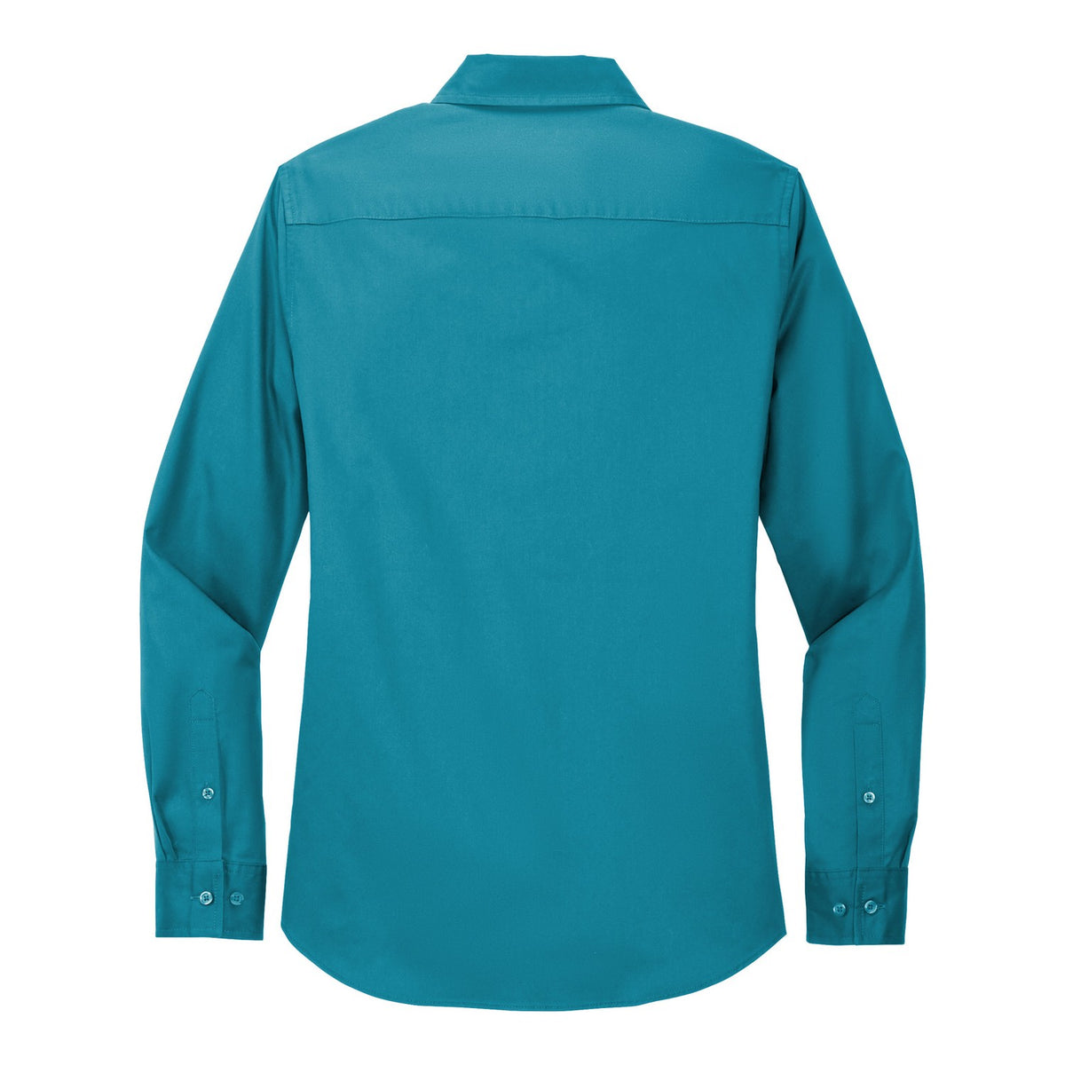 Women's Easy Care Shirt - Teal Green (back)