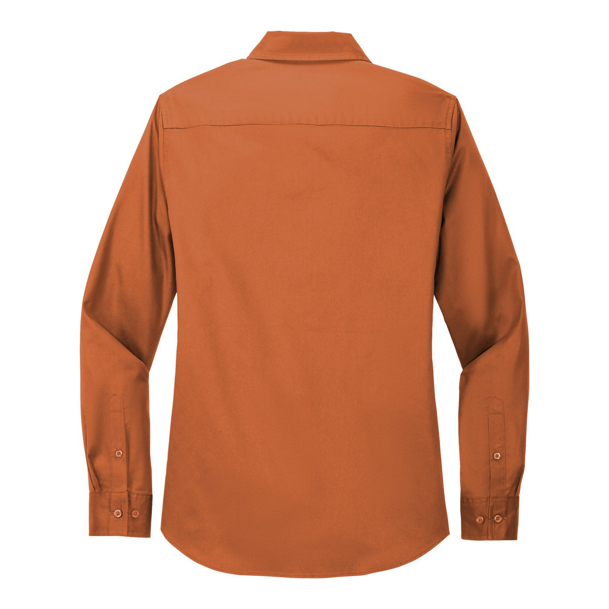 Women's Easy Care Shirt - Texas Orange/ Light Stone (back)