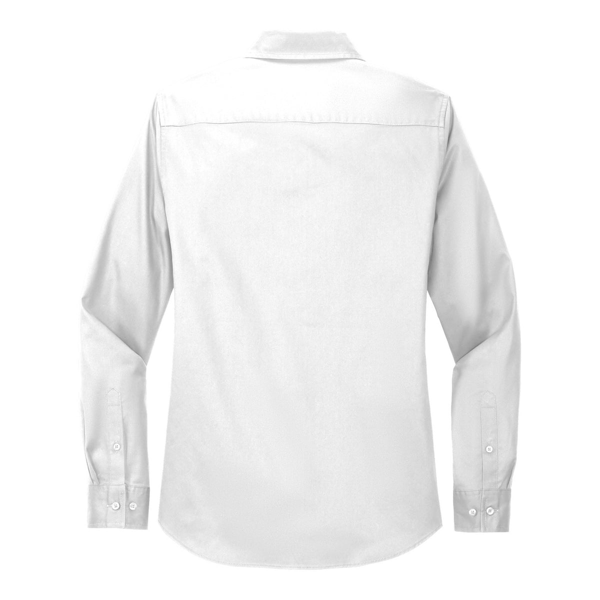 Women's Easy Care Shirt - White/ Light Stone (back)