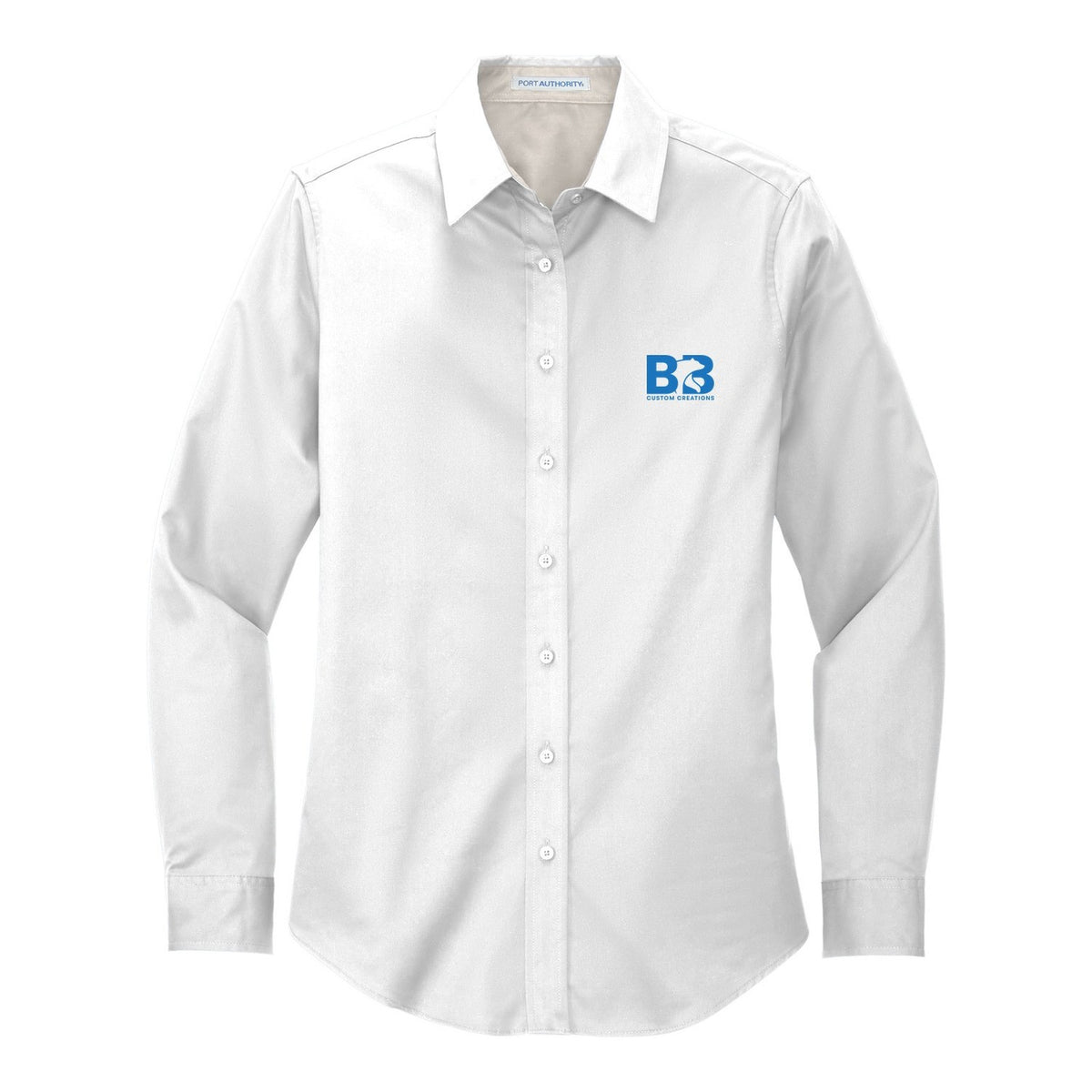 Women's Easy Care Shirt - White/ Light Stone