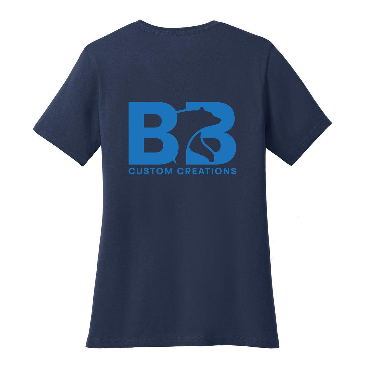 Women's Standard T - Navy (back)