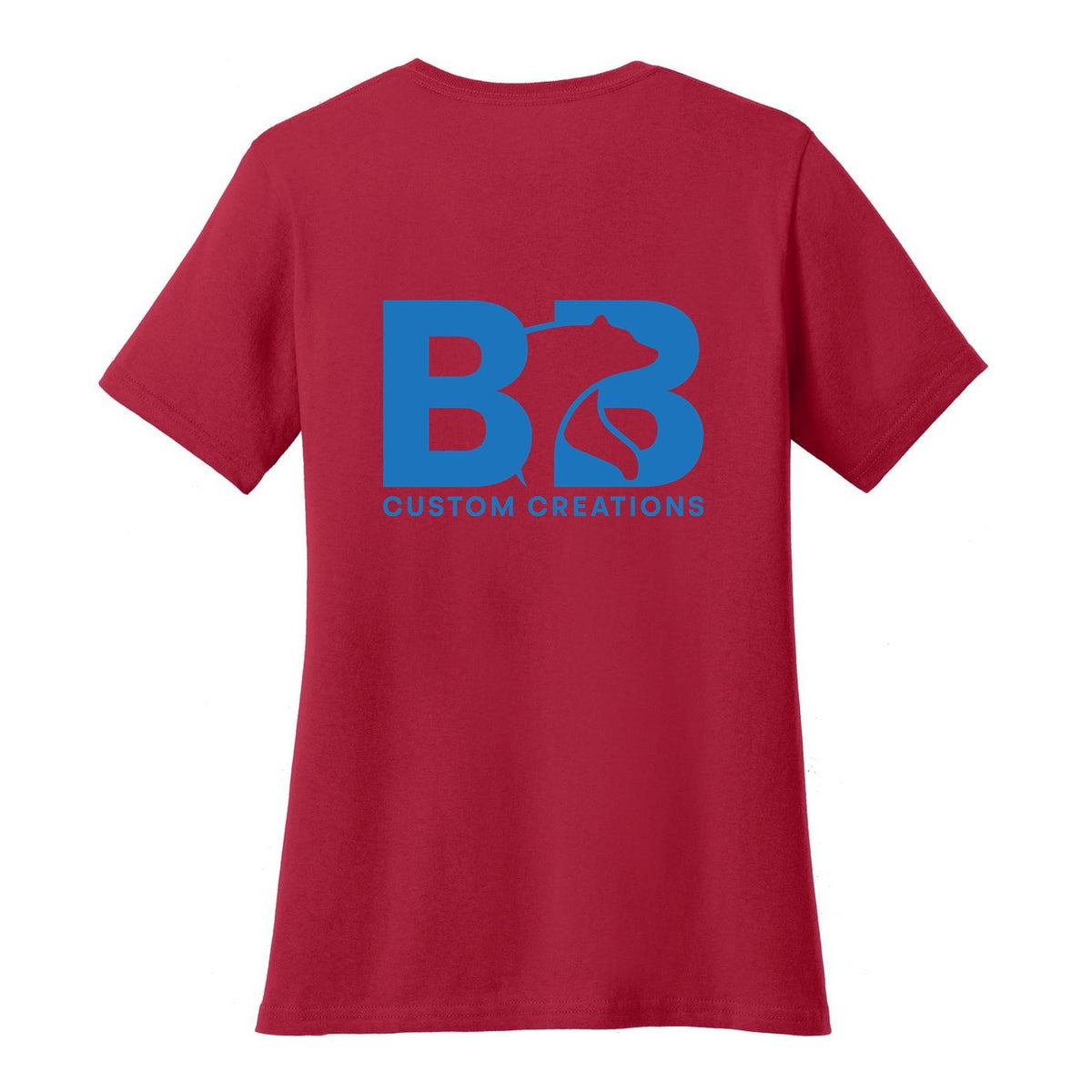 Women's Standard T - Red (back)