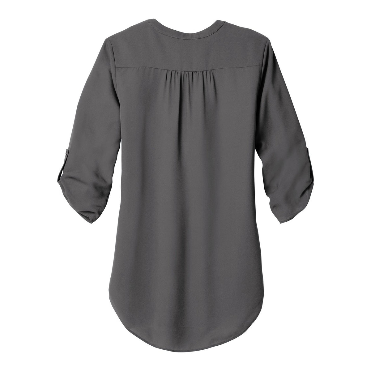 Women's 3/4-Sleeve Tunic Blouse - Sterling Grey (back)