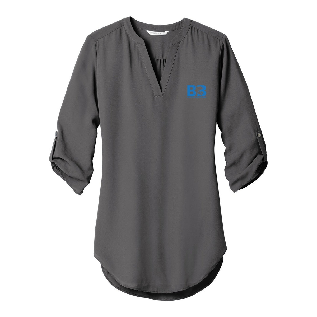 Women's 3/4-Sleeve Tunic Blouse - Sterling Grey