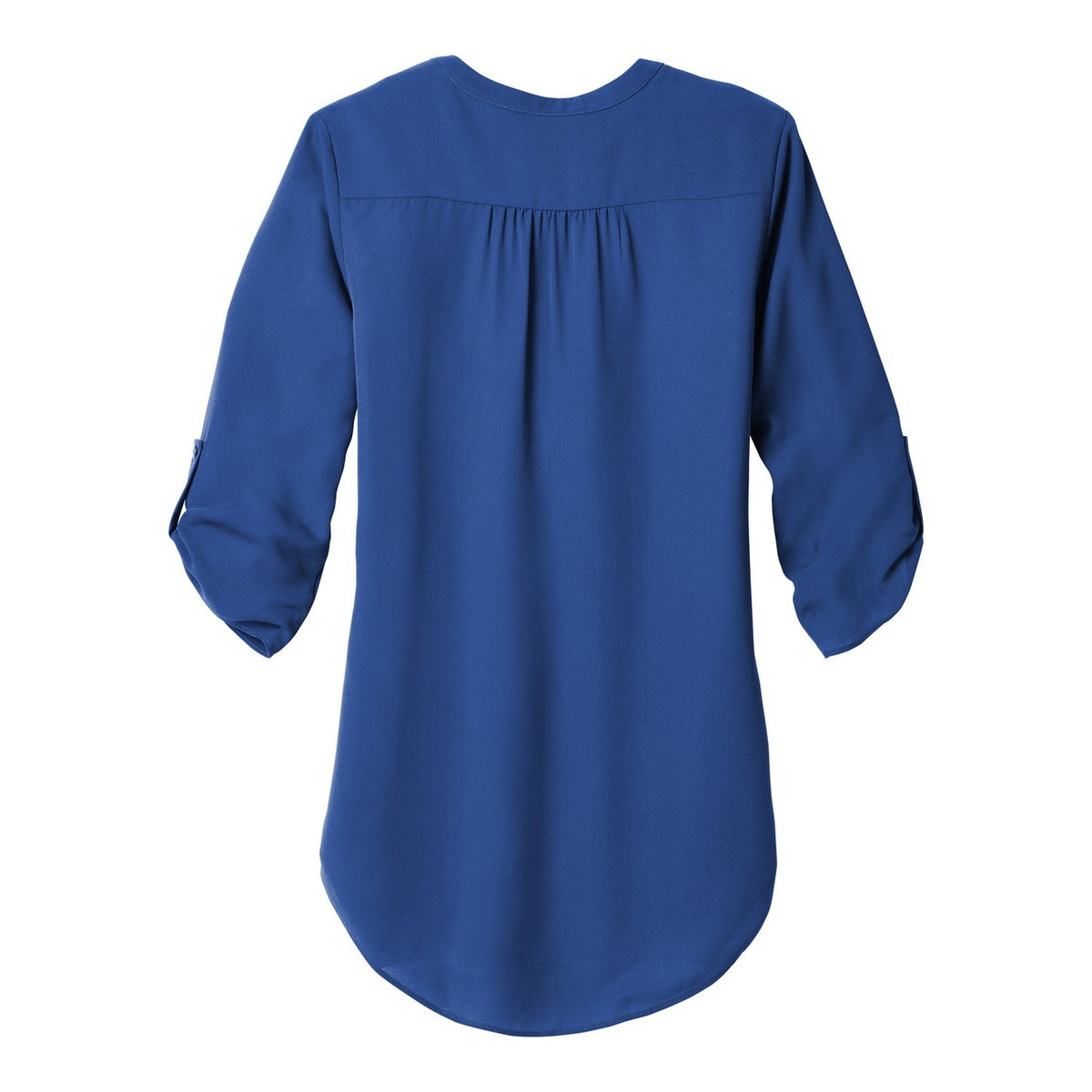 Women's 3/4-Sleeve Tunic Blouse - True Blue (back)
