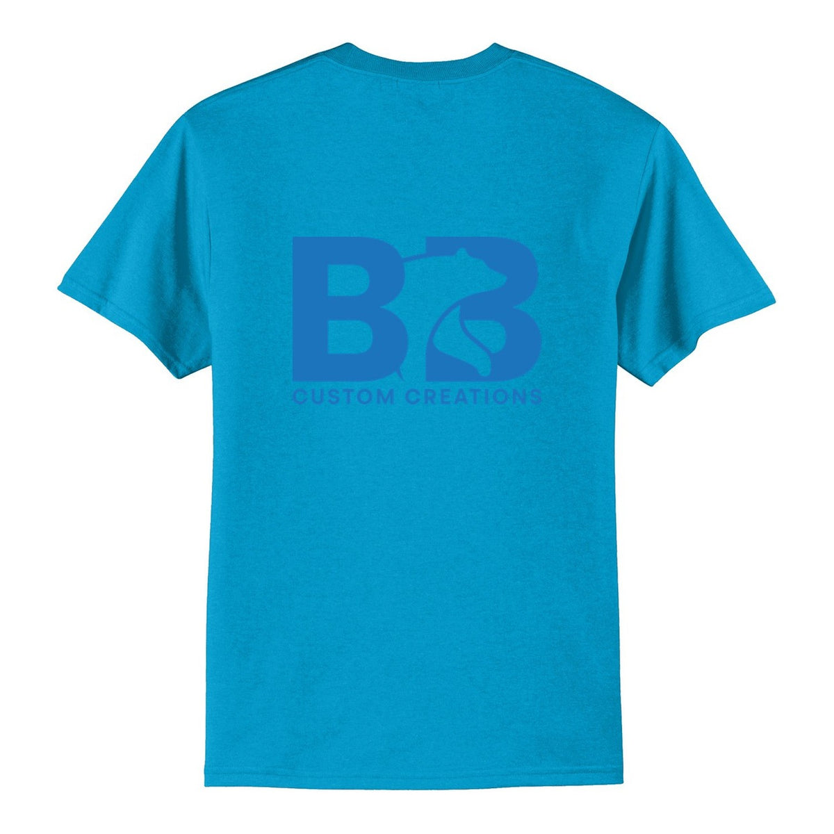 Standard T-Shirt - Neon Blue (back)