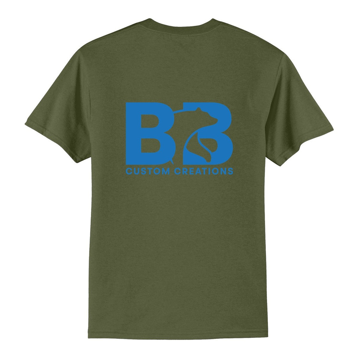 Standard T-Shirt - Olive Drab Green (back)