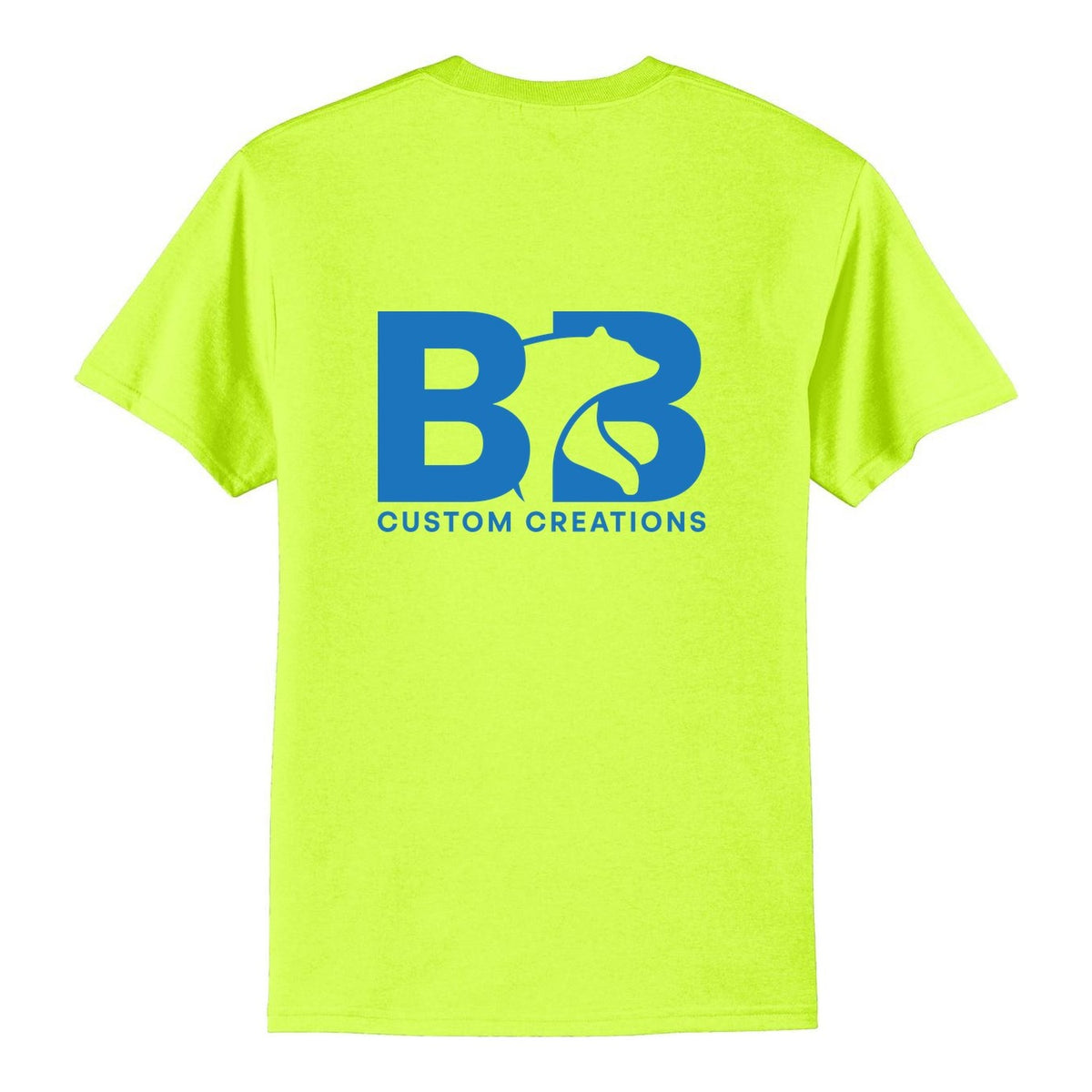 Standard T-Shirt - Safety Green (back)