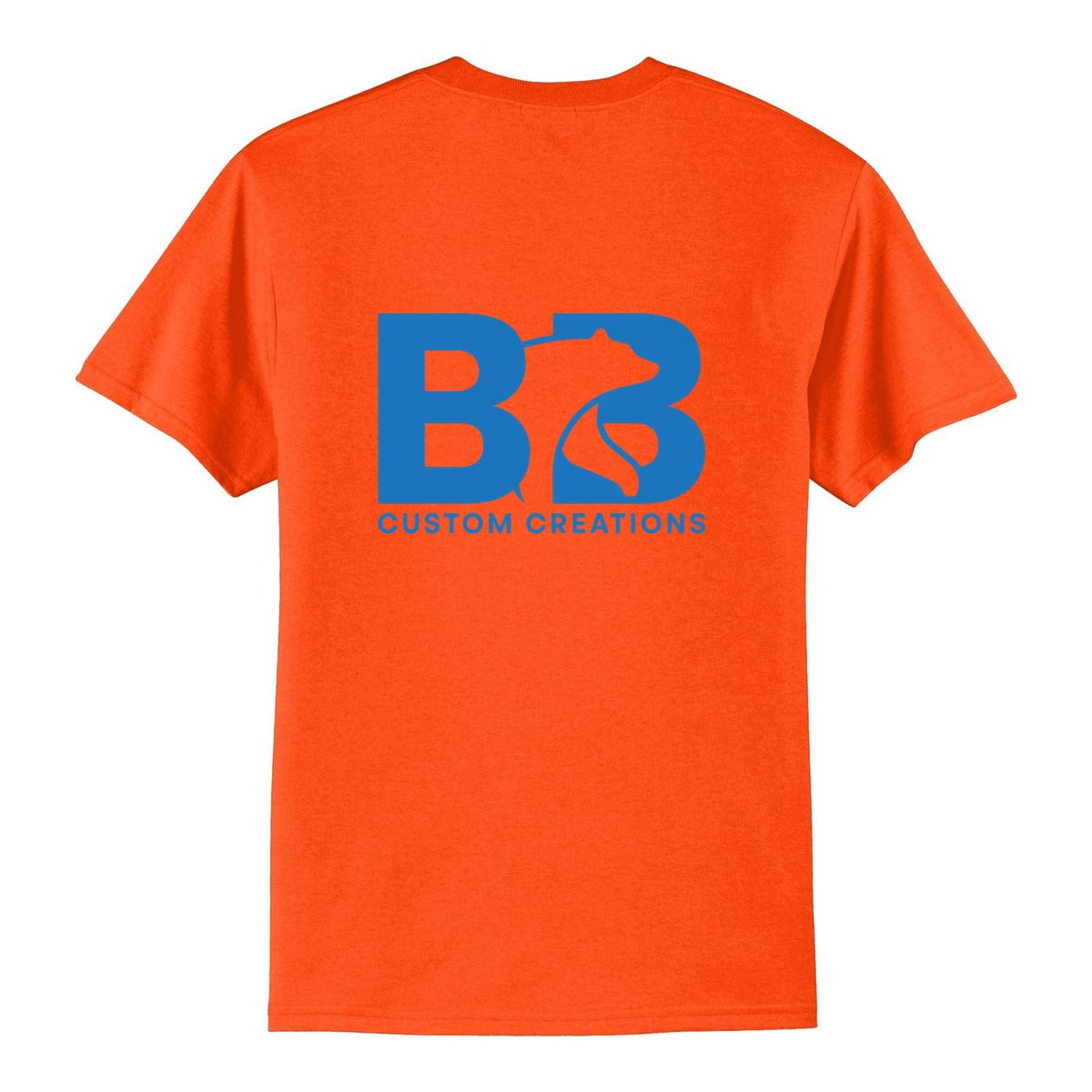 Standard T-Shirt - Safety Orange (back)
