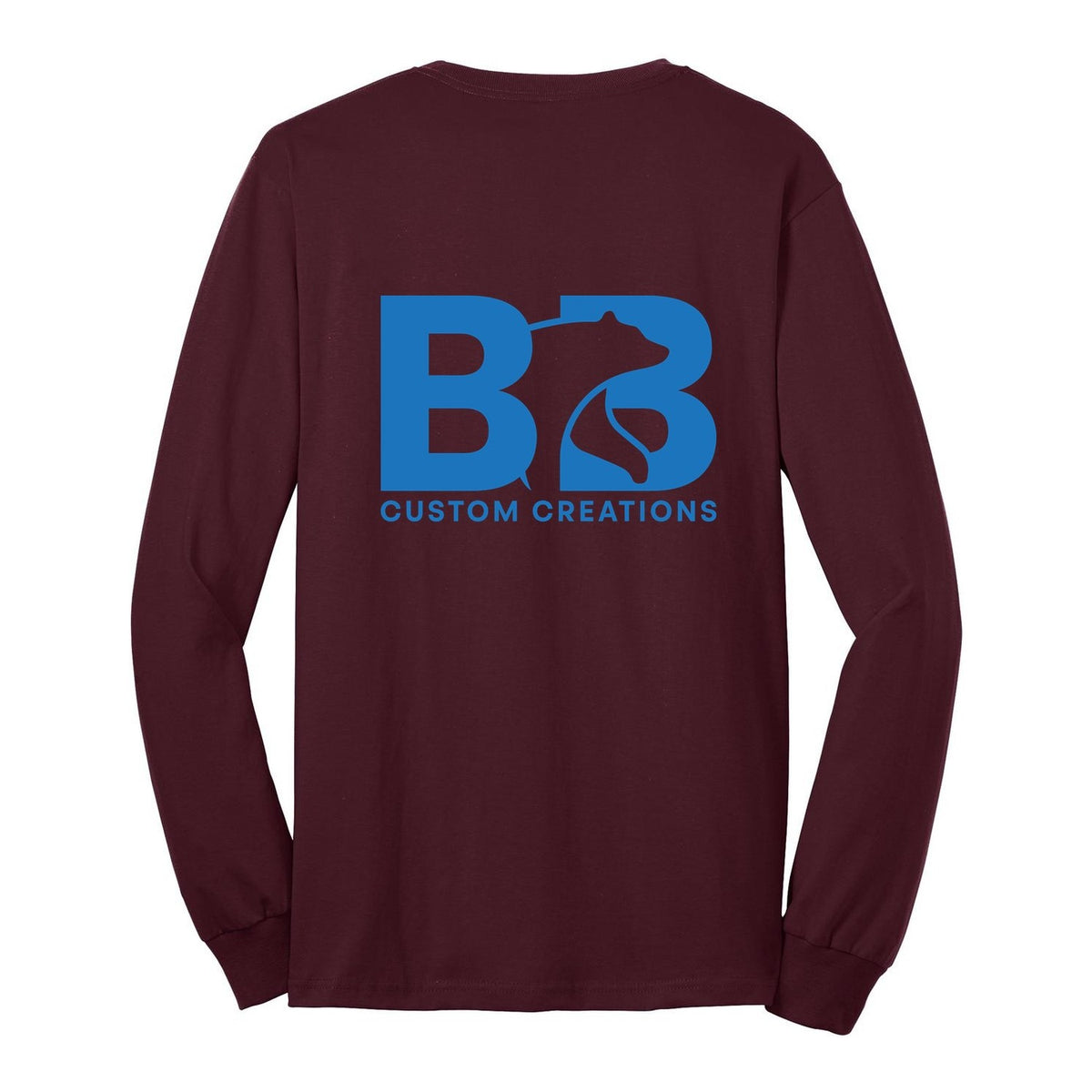 Standard Long Sleeve - Athletic Maroon (back)