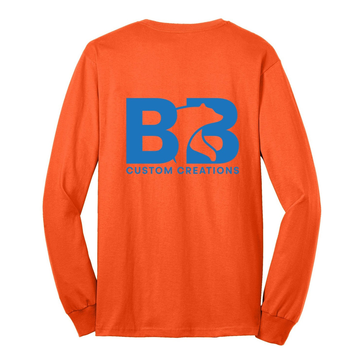 Standard Long Sleeve - Safety Orange (back)