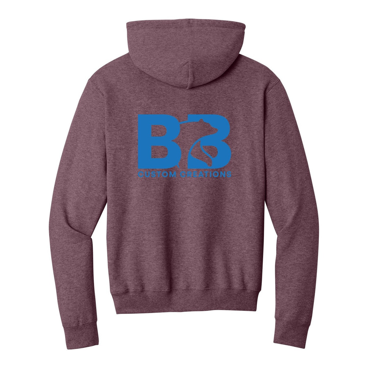 Standard Hoodie - Heather Athletic Maroon (back)