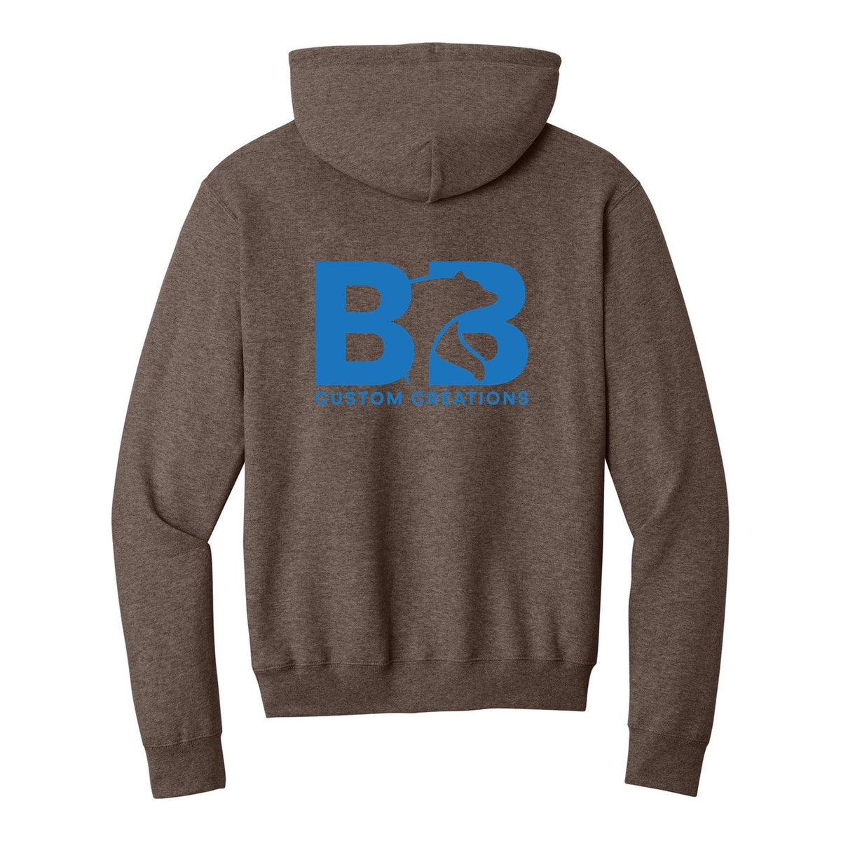 Standard Hoodie - Heather Dark Chocolate Brown (back)