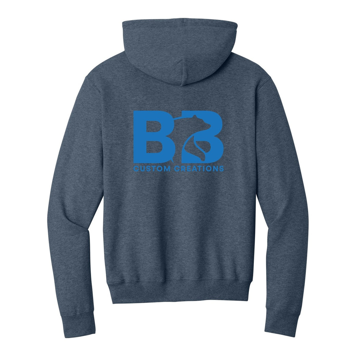 Standard Hoodie - Heather Navy (back)