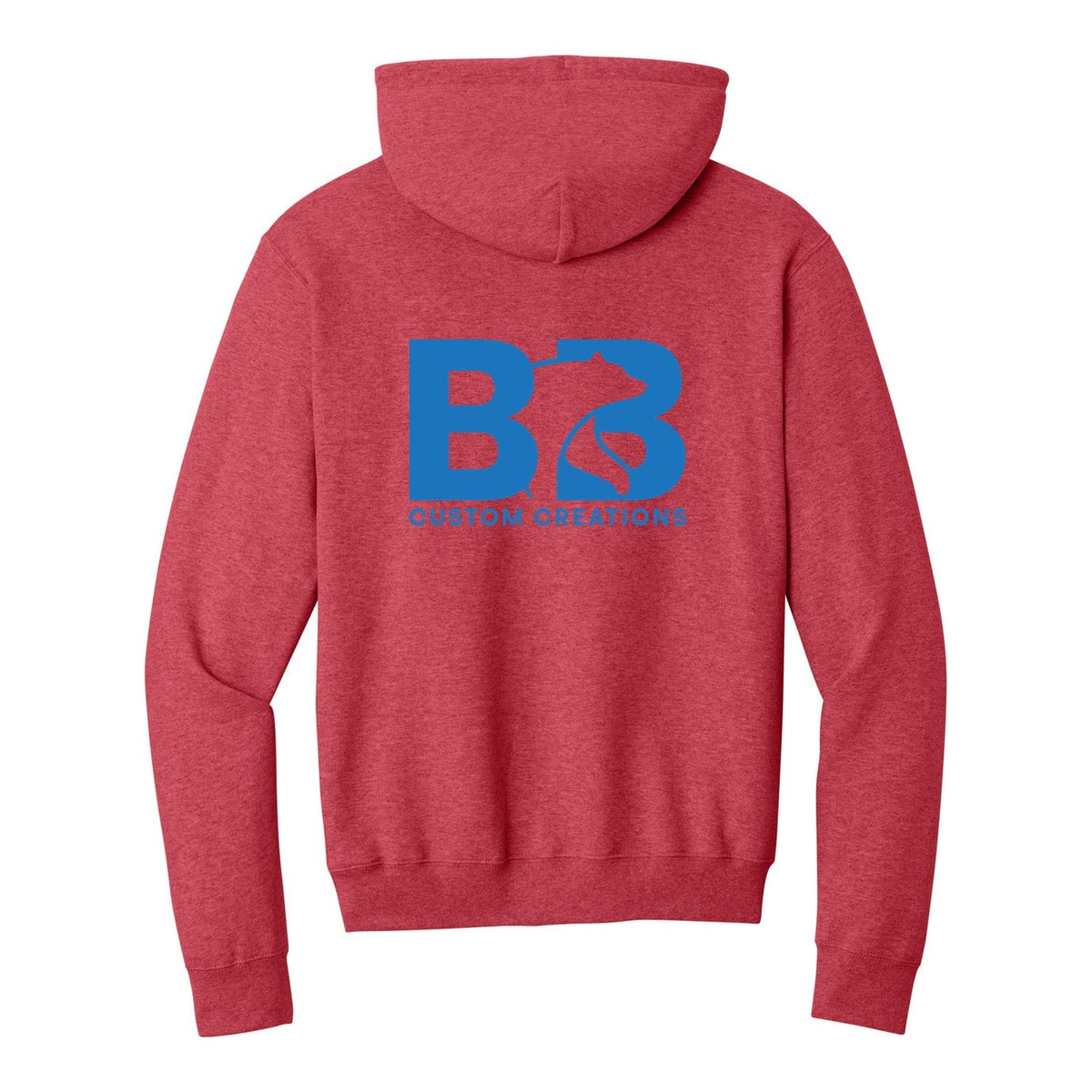 Standard Hoodie - Heather Red (back)