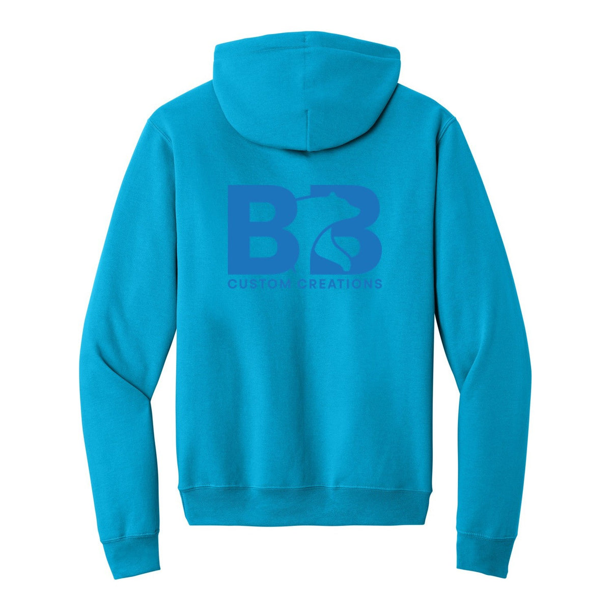Standard Hoodie - Neon Blue (back)