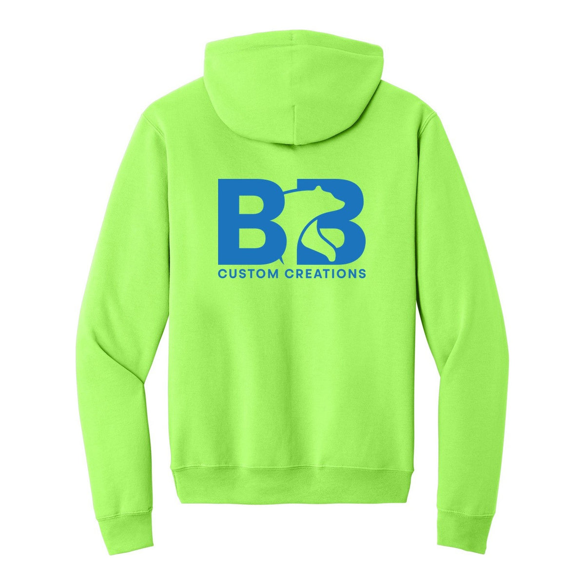 Standard Hoodie - Neon Green (back)
