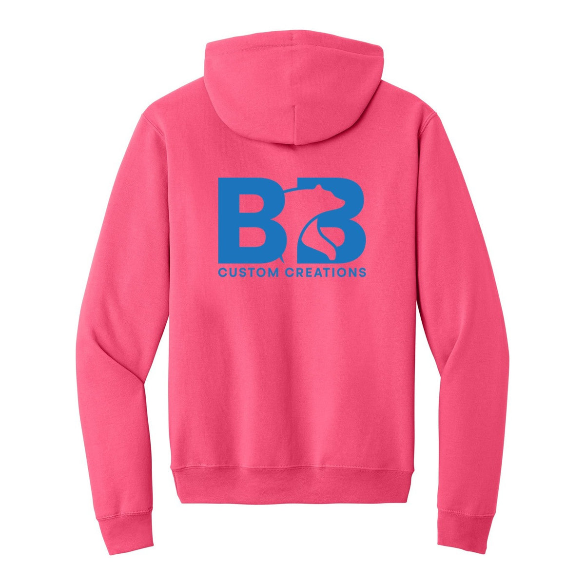 Standard Hoodie - Neon Pink (back)
