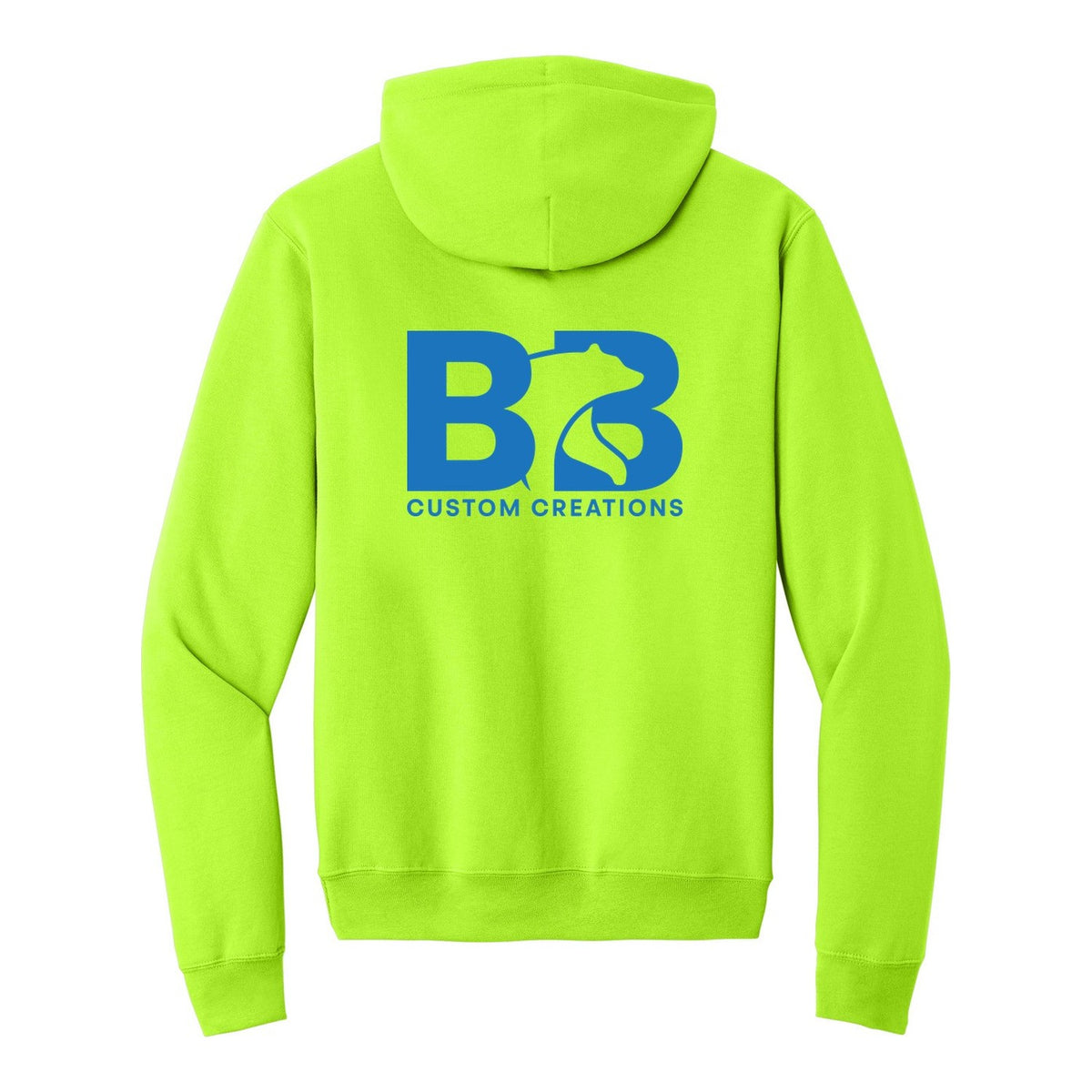Standard Hoodie - Neon Yellow (back)