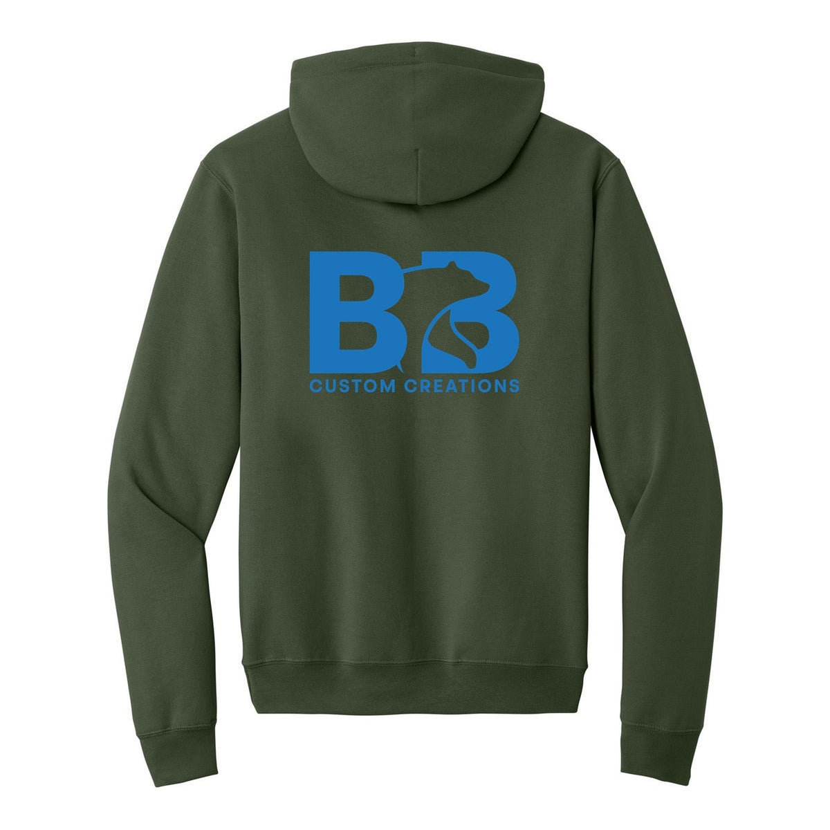 Standard Hoodie - Olive (back)