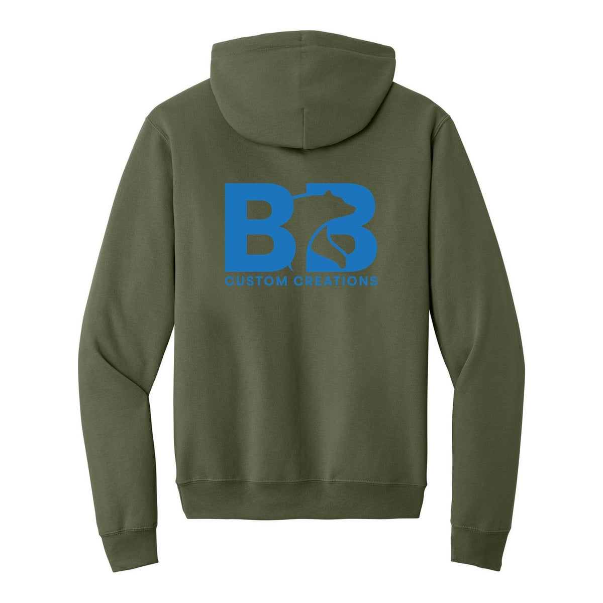 Standard Hoodie - Olive Drab Green (back)