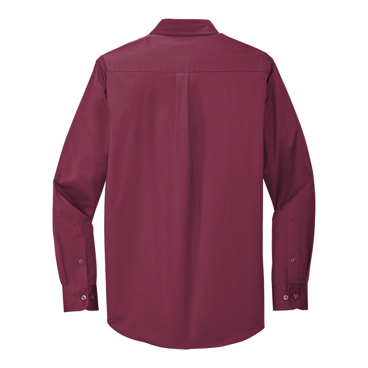 Easy Care Shirt - Burgundy/ Light Stone (back)